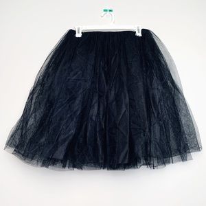 Black Dance Tutu -Adult Size Skirt